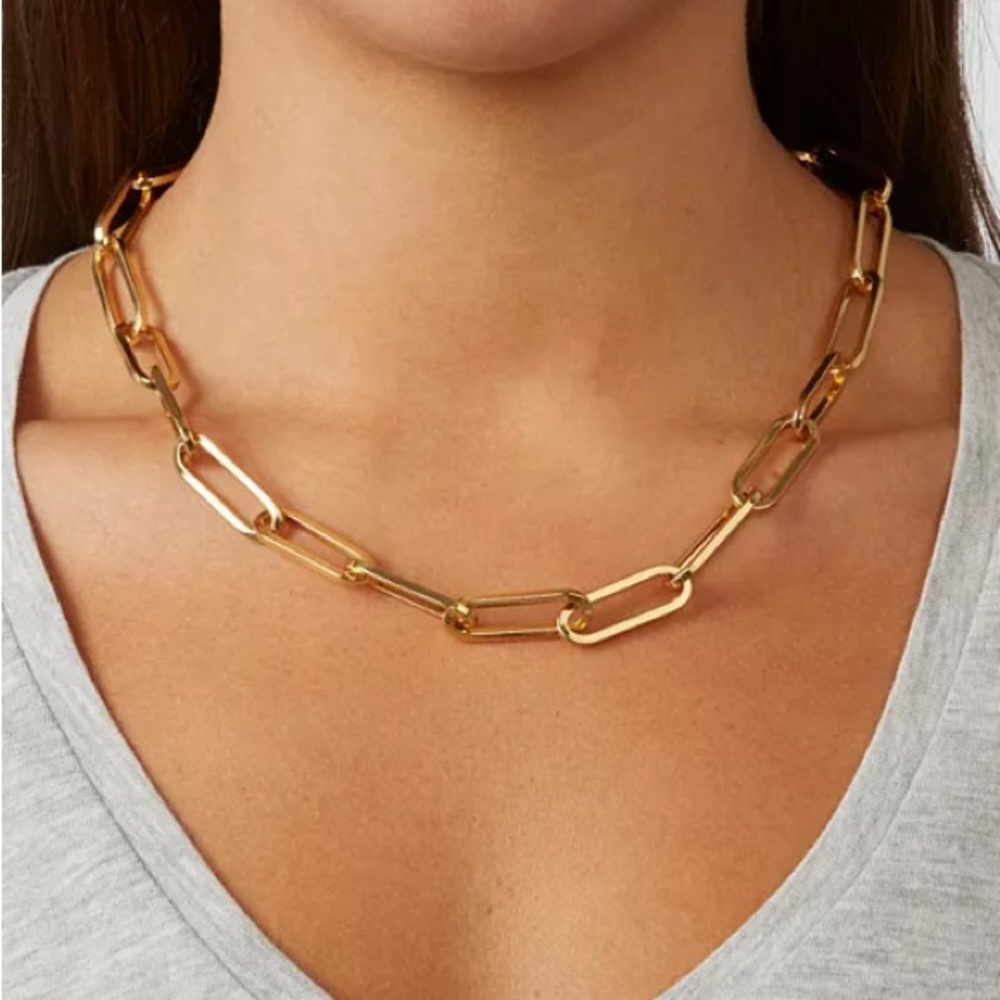BAUBLEBAR Hera Large-Link Collar Necklace, 17"-20"